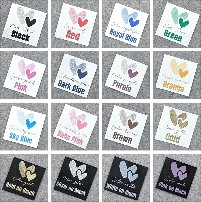 30-200 Custom Logo Iron on or Sew on Labels, Personalized Sewing Labels, Washable Fabric Tags for Handmade, Knitting, Clothing, Quilting and Sewing Crafts, Custom Name Tags for Clothes