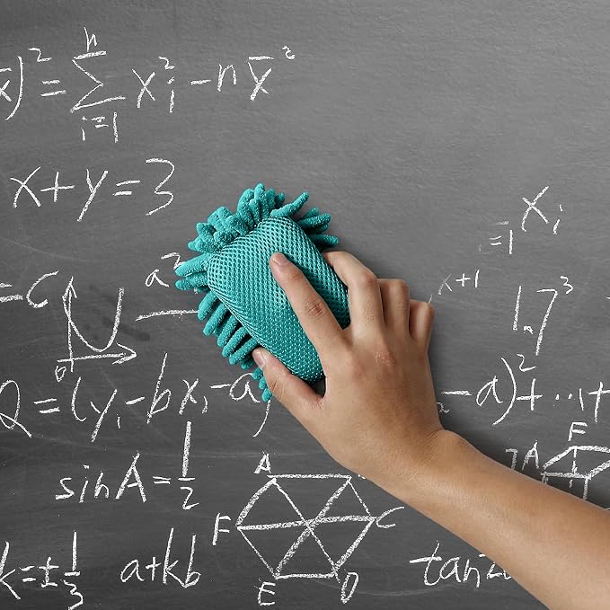 Mr. Pen- Magnetic Microfiber Shag Whiteboard Erasers, 4" x 6", 4 Pack
