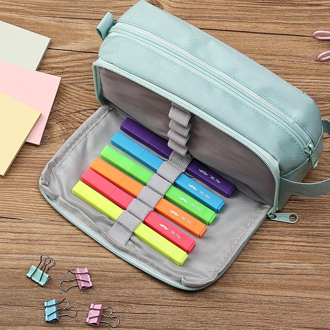 Mr. Pen- Aesthetic Highlighters No Bleed, 6 Pack, Assorted Colors | Chisel Tip, Cute Highlighters Assorted Colors for Journaling, Highlighting, Underlining, Fast Dry, Back to School Supplies