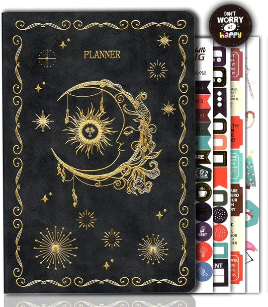 Undated Agenda 2026 Daily Planner 2026, Undated Planner, Daily Planner, Planner, 2026 Monthly Planner, Weekly Planner, Goal Setting, A5 Calendar, Simple Teacher Supplies Daily, Black