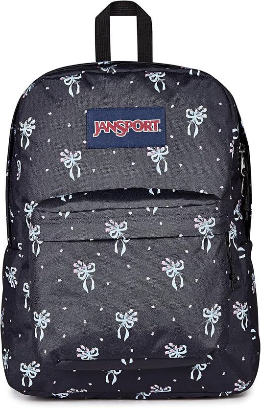JanSport SuperBreak One Backpack - Durable, Lightweight Bag with 1 Main Compartment, Front Utility Pocket with Built-in Organizer, Premium Backpack, Pastel Petals