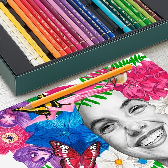 Faber-Castell Polychromos and Pitt Graphite Matte Giftset Artist Gift Set, Multi-Color 40 Count