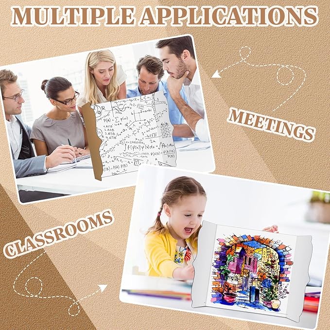 Censen 30 Pcs Trifold Poster Board 12 x 20 Inch Trifold Display Board Science Fair Display Boards Small White Corrugated Posterboard Project Boards Presentation for Science Fair School Business Office
