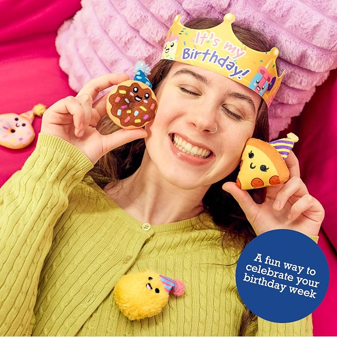 Emotional Support Pals Birthday Countdown Calendar by Relatable — Cuddly Stuffed Animals, Squishy Toys and Plushies, Great Birthday Gift for Loved Ones of All Ages — Includes 7 Surprises
