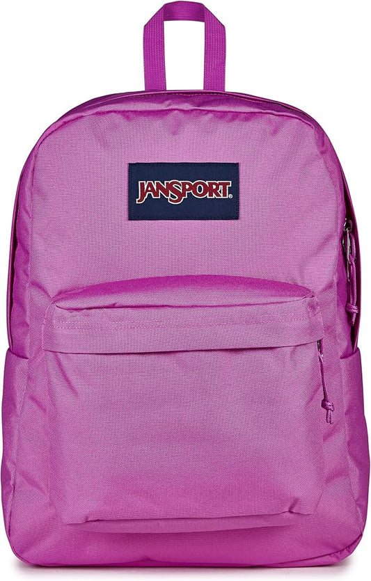 JanSport SuperBreak One Backpack - Durable, Lightweight Bag with 1 Main Compartment, Front Utility Pocket with Built-in Organizer, Premium Backpack, Digital Fuchsia