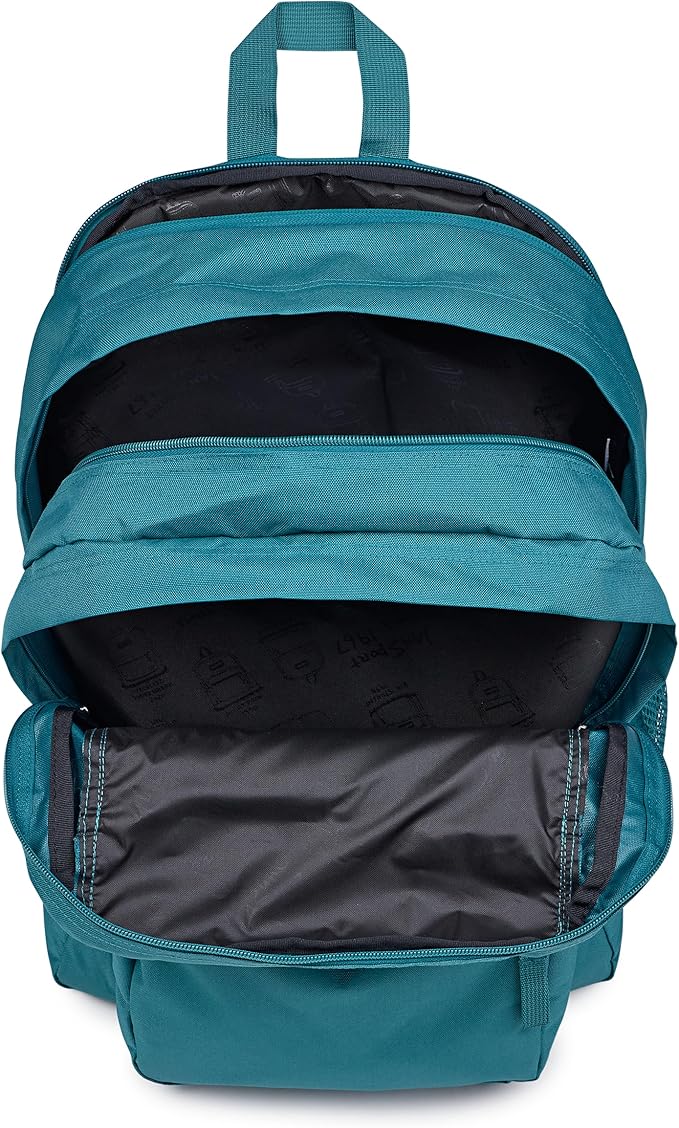 JanSport Laptop Backpack - Computer Bag with 2 Compartments, Ergonomic Shoulder Straps, 15” Laptop Sleeve, Haul Handle - Emerald Pool