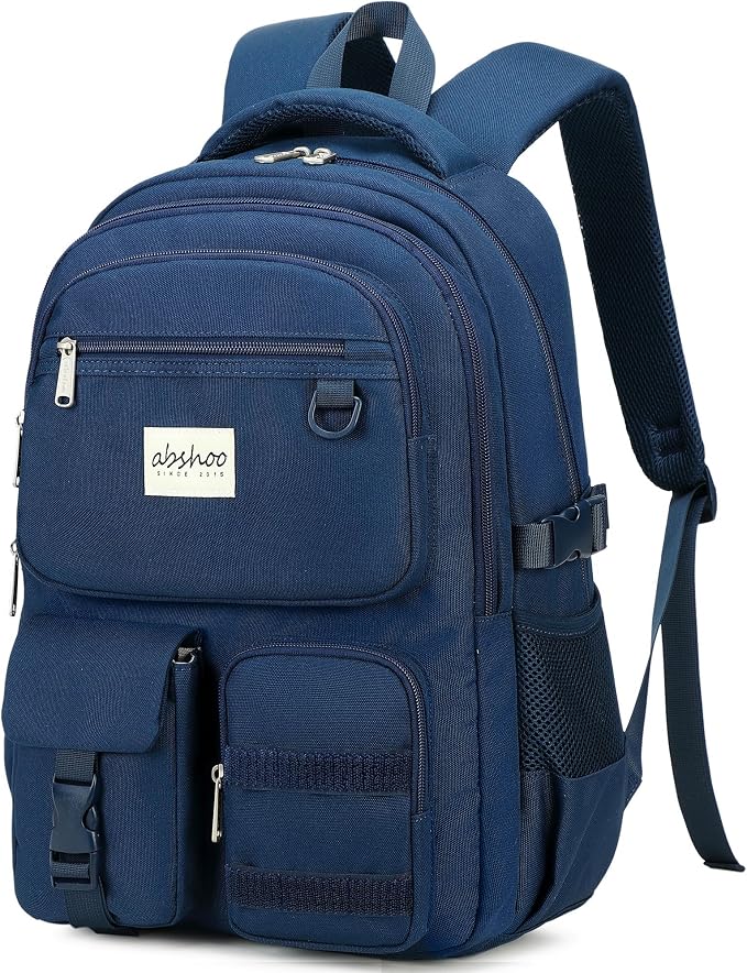 abshoo Large Heavy Duty Backpack For School College Bookbag Casual Multi Pocket Travel Backpacks