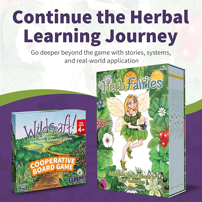 Herb Fairies: 13 Plant Story Books Set & Digital Learning System – Explore Plants Through Educational Stories – Includes Audiobooks, Printables, Crafts, Puzzles & Games