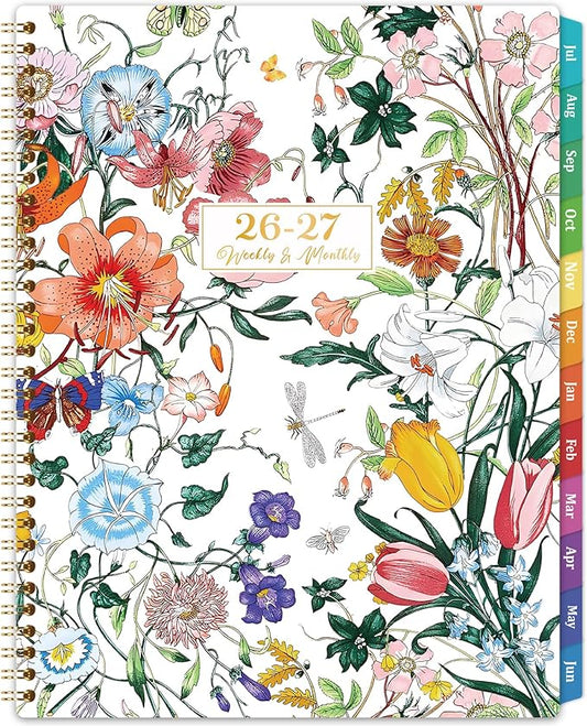 Planner 2026-2027 - 2026-2027 Planner Weekly and Monthly from Jul. 2026 - Jun. 2027, Academic Planners with Colorful Tabs and Inner Pocket, 8.5" x 11"