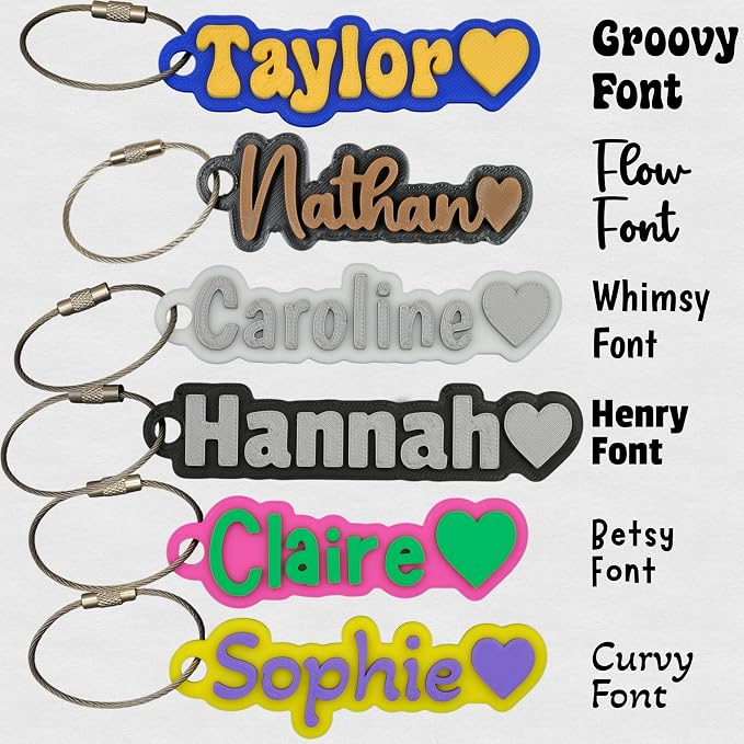 SuperFineDeesigns Bag & Water Bottle Name Tag
