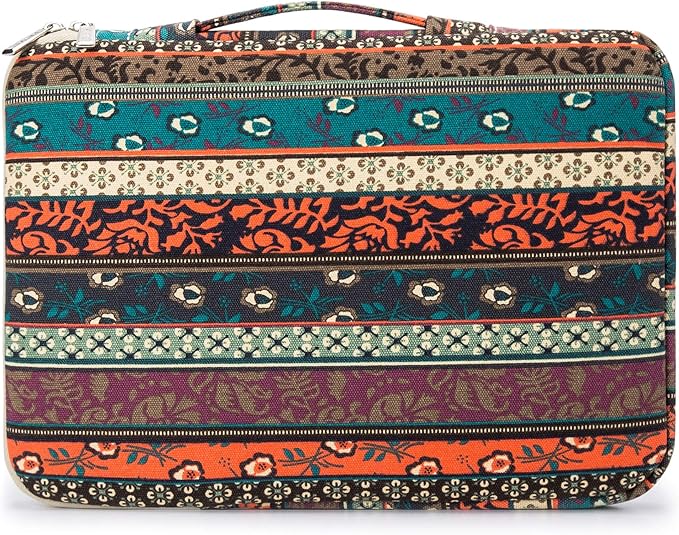 Kinmac 360° Heavy Duty Protective Laptop Sleeve Case Bag Cover with Handle for MacBook Air 13 inch,iPad Pro 13 inch and 13.3 inch HP,Dell,Lenovo,Asus,Acer Laptop (Bohemian)