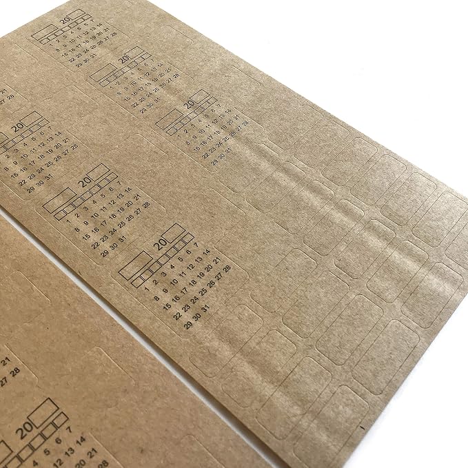 Zelten Refills/Loose Leaves for A5 Cover Ring Binder/Personal Organizer/Planner(A5 6 Holes, Sticker Monthly Calendar)