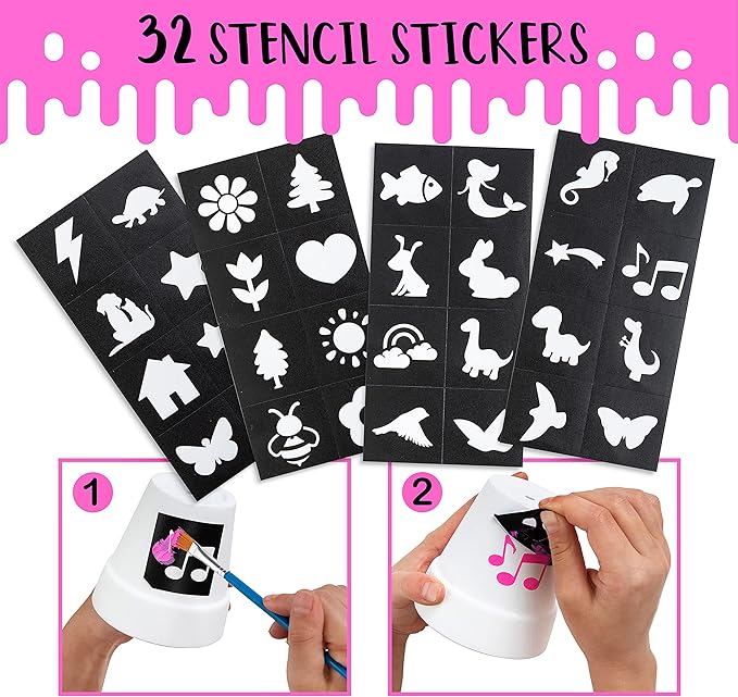 Make Your Own Wind Chime Craft Kit, 2-Pack – Large Bells, Stencils & Beads | DIY Arts and Crafts for Kids Ages 6–12 | Creative Gift for Boys and Girls