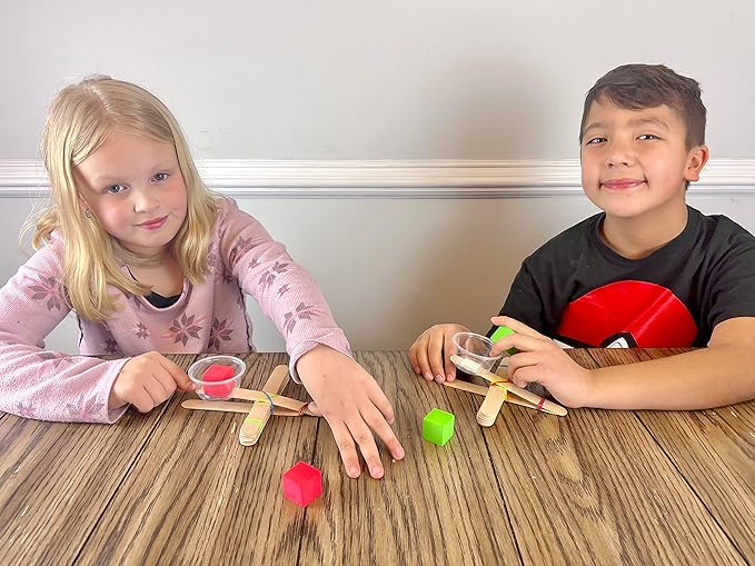 Catapult Kit, 5-Pack – Build 5 Mini Catapults, Complete STEM Project Kit for Classrooms and Groups, Ages 8+