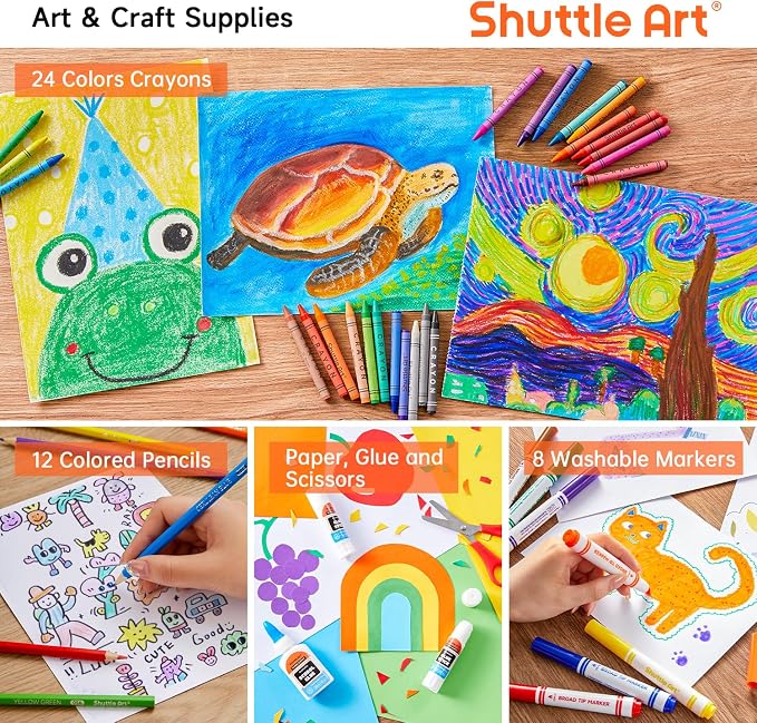 Shuttle Art 102 PCS Back to School Supplies Kit for Grades K-12