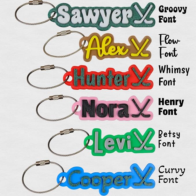 SuperFineDeesigns Bag & Water Bottle Name Tag