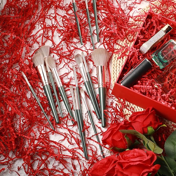 Outus 2 LB Red Crinkle Cut Paper Shred Filler for Gift Baskets Box Bags Red Crinkle Shredded Papers Confetti Stuffing Grass Cushion Tissue for Graduation Wedding Birthday Packaging Wrapping Decoration