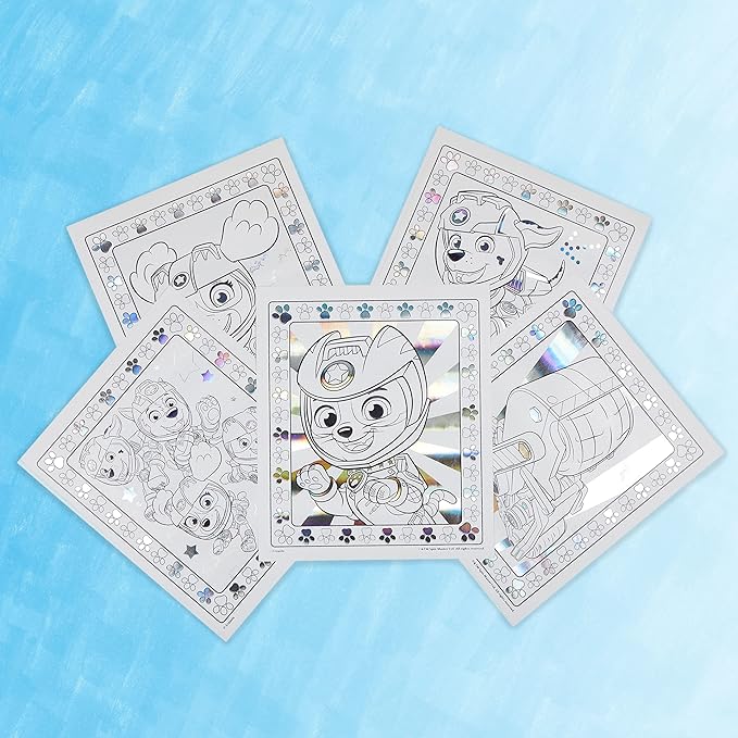 Crayola Paw Patrol Color Wonder Metallic Mess Free Coloring Set, Gift for Kids, 3, 4, 5, 6