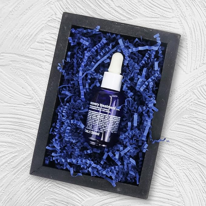 MagicWater Crinkle Cut Paper for Gift Baskets - 5LB - Navy Blue - Perfect for Shredded Paper Filler, Basket Filler, Gift Boxes, Bridesmaid Gifts, Christmas Stuffers & More – Ideal for All Occasions
