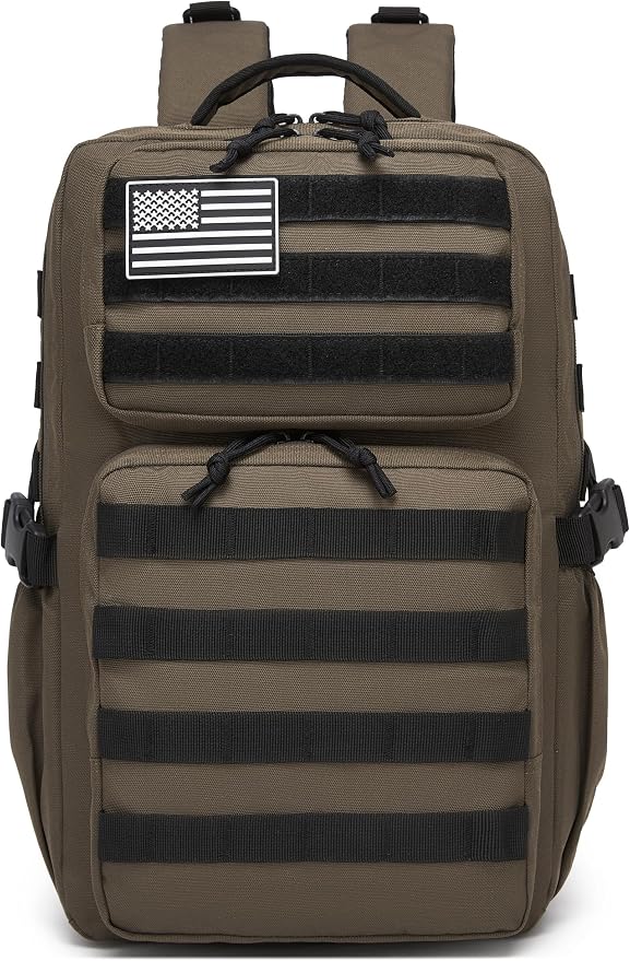 Wotony Military Tactical Backpack for Men Waterproof Daypack 3 Day Assault Pack Molle Bag with Water Bottle Holder