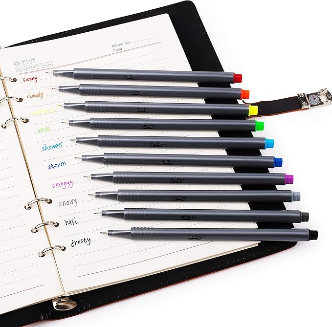 Mr. Pen- Pens, Fineliner Pens, 36 Pack, 0.4 mm, Pens Fine Point, Colored Pens, Journal Pen for School, Home, Office