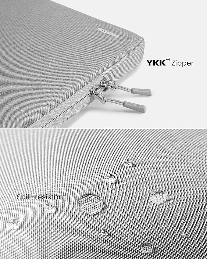 tomtoc 360° Protective Laptop Sleeve for 15-inch New MacBook Air M5/A3448 (2026), M4/A3241, M3/A3114, M2/A2941, Water-Resistant Laptop Case Fits 15-inch MacBook Pro A1990 A1707 & Surface Laptop AI PC