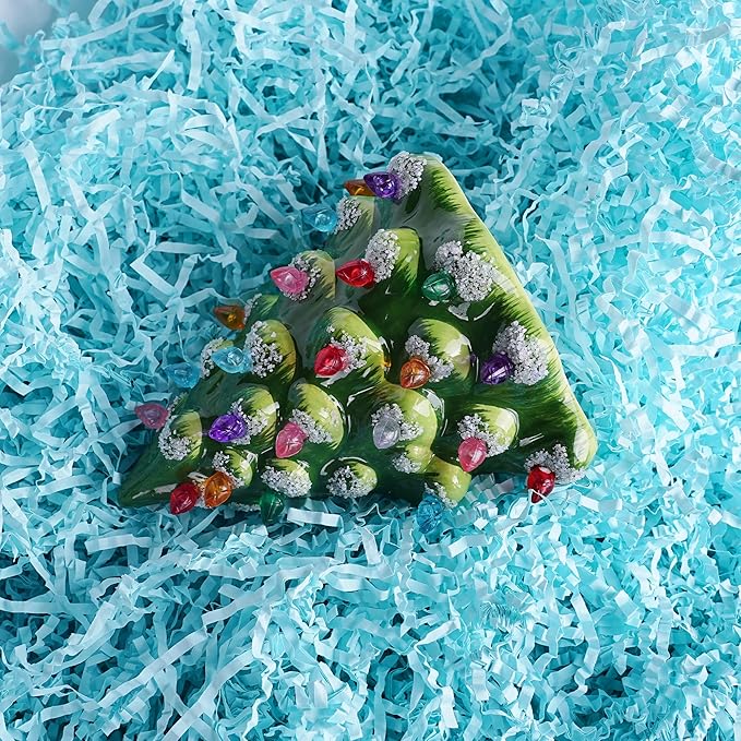 Uptotop 4 oz Blue Crinkle Cut Paper Shred Filler for Gift Wrapping, Gift Basket Filling, Perfect for Birthday, Christmas, Thanksgiving, Halloween, Easter, Valentine's Day, Mother's Day, Father's Day, Wedding & Holiday Decor