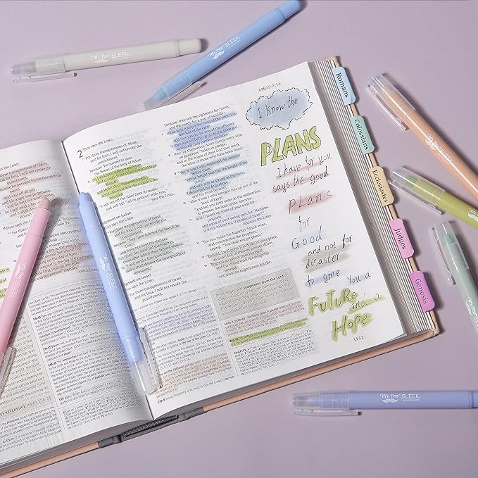 Mr. Pen- No Bleed Gel Highlighters, Assorted Colors, 8 Pack, Bible Highlighters and Pens No Bleed, Bible Markers for Study, Journaling, School Supplies and Accessories