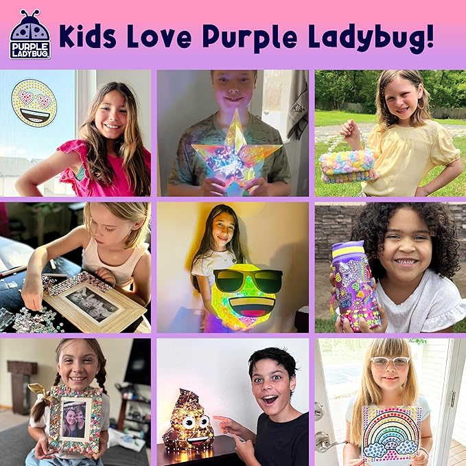 PURPLE LADYBUG Eraser Lab Mermaid & Unicorn Eraser Making Kit - Birthday Gift for Girls Ages 5-10, Make Your Own DIY Clay Eraser Kit, Gift for 7 Year Old Girl, Back to School Supply
