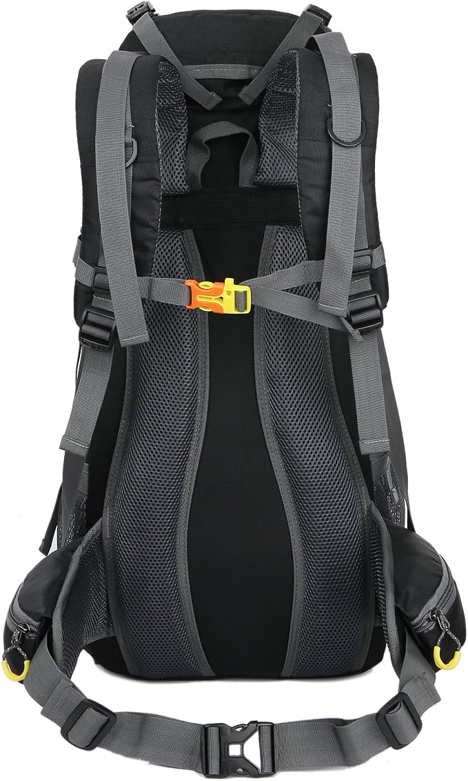 WoneNice 50L(45+5) Waterproof Hiking Backpack Outdoor Daypack w/Rain Cover