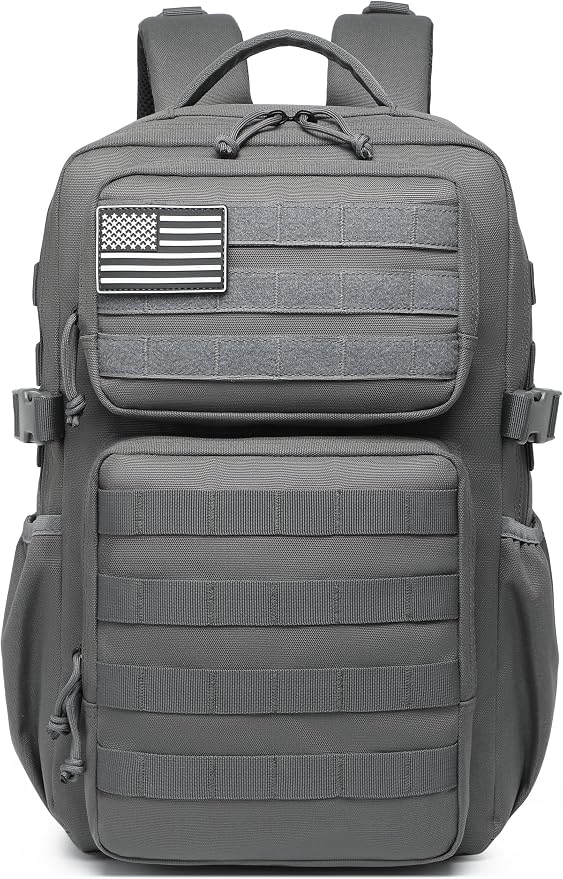 Wotony Military Tactical Backpack for Men Waterproof Daypack 3 Day Assault Pack Molle Bag with Water Bottle Holder