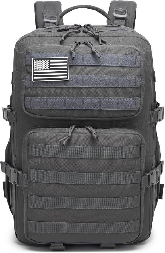 Wotony Military Tactical Backpack for Men Waterproof Daypack 3 Day Assault Pack Molle Bag with Water Bottle Holder