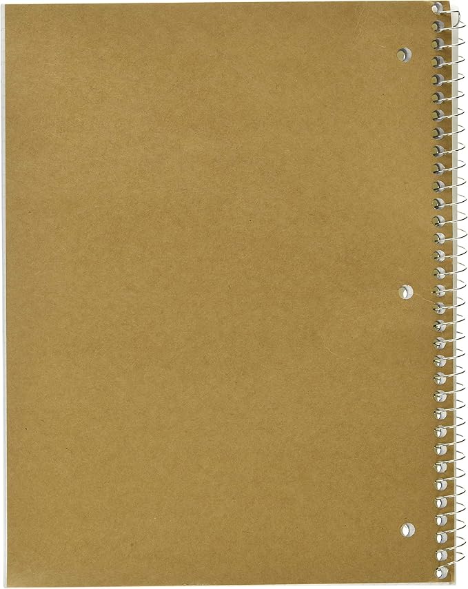 Mead Spiral Notebook, 1 Subject, Graph Ruled Paper, 7-1/2" x 10-1/2", 100 Sheets, Yellow (05676AZ7)