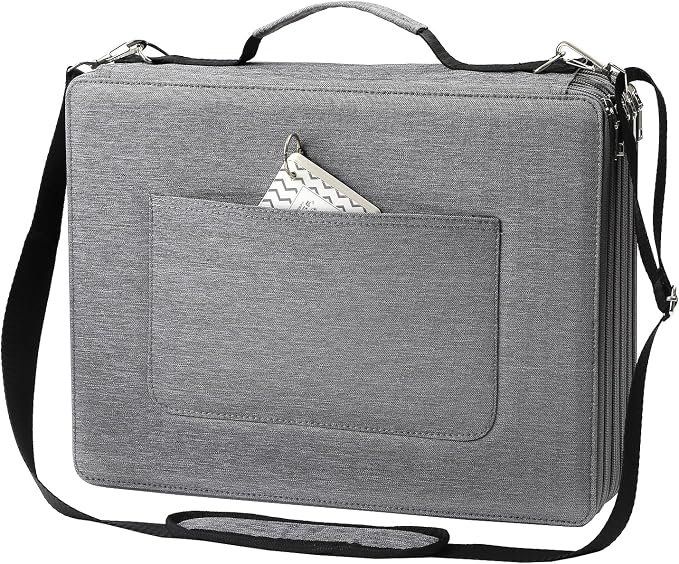600-Slot Colored Pencil Case, 5-Layer Zipper with Shoulder strap and Handle | Organizer Bag for Pencil Storage Case for Artist Painter Office Sketch Travel Supplies