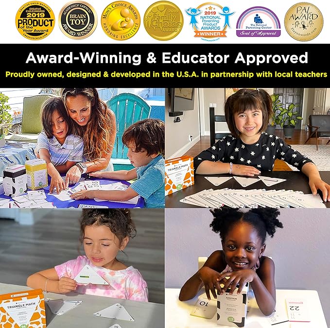 Ultimate Addition & Subtraction Math Mastery Flash Cards Bundle: 722 Equations (All Facts 0-12) for Engaging K-3rd Grade Learning - Fact Family & Single-Fact Cards, Color-Coded, Graphic Illustrations