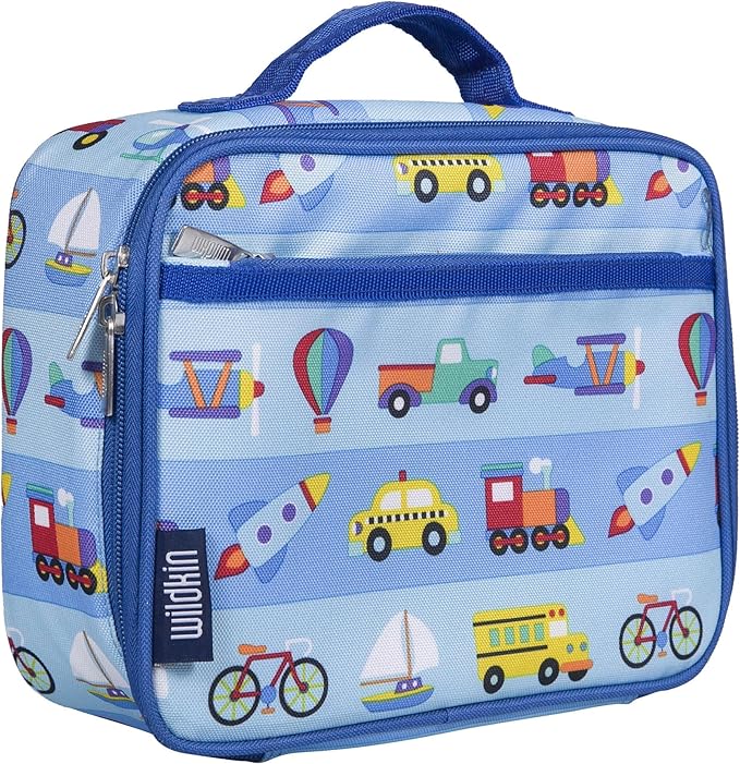 Wildkin Kids Insulated Lunch Box, Keeps Food Hot or Cold, BPA-Free with Mesh Pockets & Easy-Clean Lining – Ideal for School, Travel & Daycare – On the Go