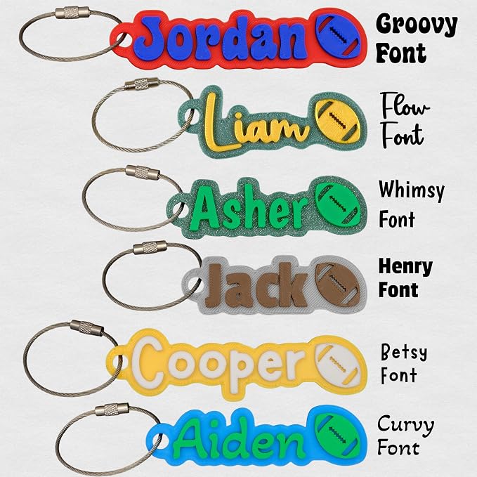 SuperFineDeesigns Bag & Water Bottle Name Tag