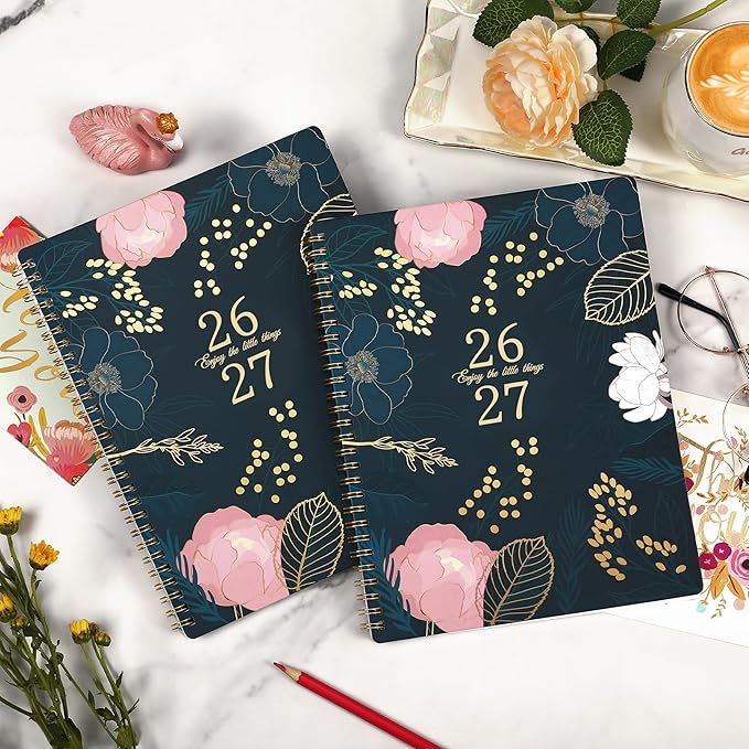 Planner 2026-2027 - Academic Planner 2026-2027, July 2026 - June 2027, Weekly & Monthly Planner, 8'' x 10", Calendar Planner, Colorful Monthly Tabs, Twin-wire Binding, Back Pocket, Holidays