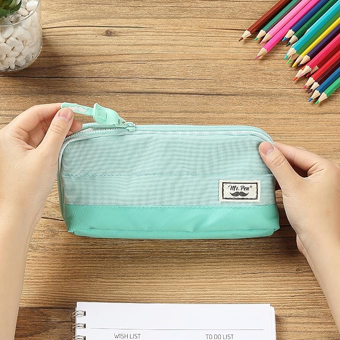 Mr. Pen- Pencil Case, Mint Green, Pencil Pouch, Pencil Bag, Pen Case, Pen Pouch