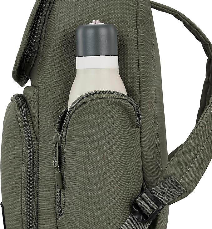 High Sierra Lineage Flap Backpack- Olive