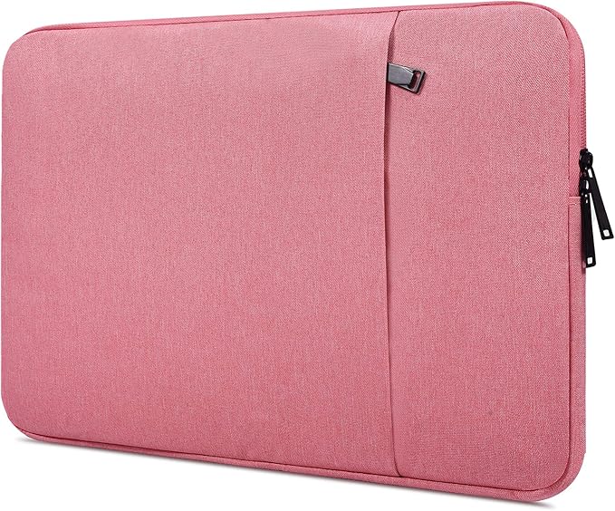 17.3 Inch Laptop Case Sleeve for 2026 2025 HP Laptop 17, Envy 17, Pavilion 17, OmniBook 7, ASUS Vivobook 17, Shockproof Water-Resistant Computer Bag w/Accessory Pocket -Pink