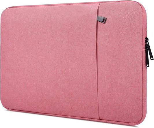 17.3 Inch Laptop Case Sleeve for 2026 2025 HP Laptop 17, Envy 17, Pavilion 17, OmniBook 7, ASUS Vivobook 17, Shockproof Water-Resistant Computer Bag w/Accessory Pocket -Pink