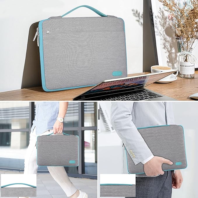 Hseok Laptop Sleeve 14-15 Inch Case Briefcase Compatible with MacBook Neo Pro 14 M5/M4/M3/M2/M1, MacBook Air/Pro 15 M4/M3/M2, XPS 15, Most Popular 13"-14" Notebooks,L01G04