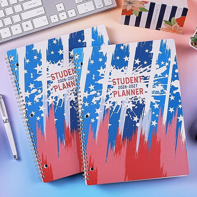 Coboll Student Planner 2026-2027- 2026-2027 School Planner from July 2026 - June 2027, 2026-2027 Academic Planners with Stickers & Inner Pocket for Middle/High School, College Students, 8.5" X 11"