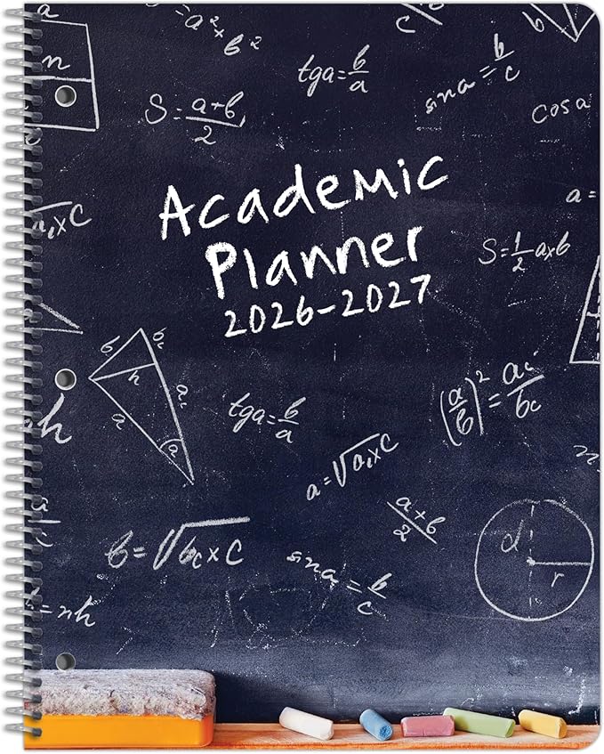 Dated Middle High School Student Planner 2026-2027 Academic School Year, Large (8.5" by 11") Matrix Style Datebook with Classic Middle/High Matrix Cover