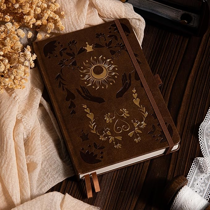 MGGAO Lined Journal Notebook for Women Men, Journals for Writing, A5 Aesthetic College Ruled Notebook for Work, Travel, School,318 Numbered Pages, 5.8”x8.4”