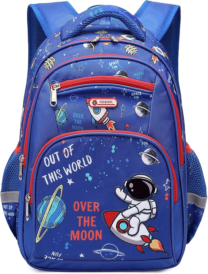Cusangel Kids Backpack for Boys Elementary Kindergarten Preschool School Bag 16 inch Multifunctional Cute Large Capacity