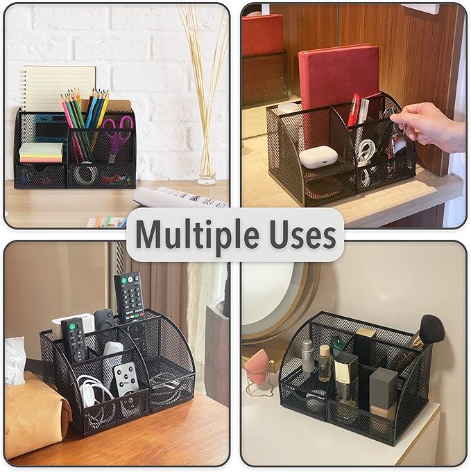 Mr. Pen- Mesh Desk Organizer, Black, Pen Holders Organizers, Desk Pencil Organizer, Pen Holder, Pencil Holder