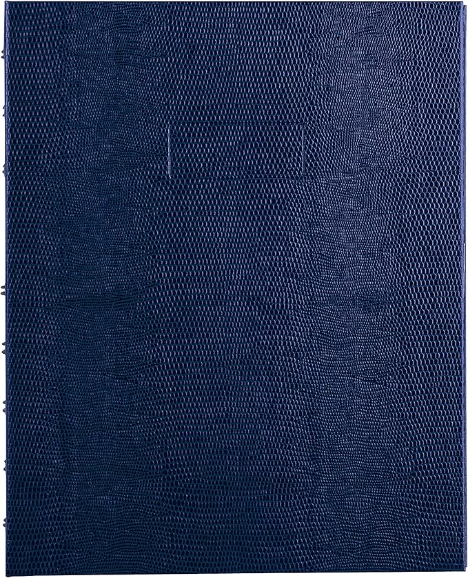 Blueline NotePro™ Executive Notebook, Indexing System, Refillable, Hard Cover, 9.25" x 7.25", 150 Ruled Pages, Indigo Blue (A7150.BLU)