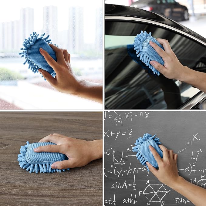 Mr. Pen- Magnetic Microfiber Shag Whiteboard Erasers, 4" x 6", 4 Pack